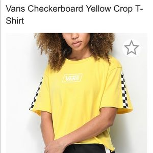 Yellow Vans crop top